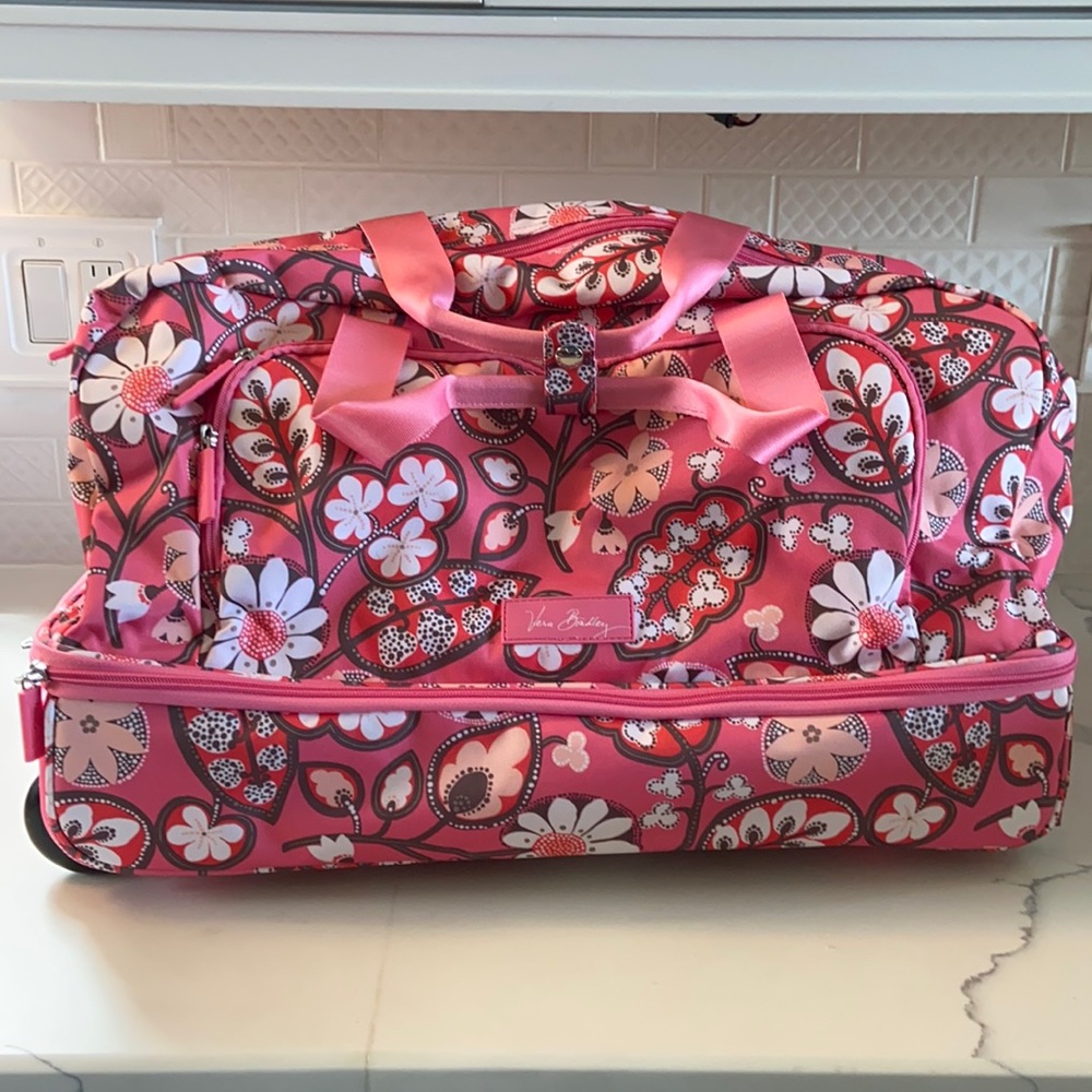 Vera Bradley Reactive Foldable Rolling Duffel Bag
